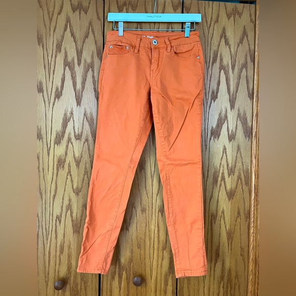 Signature Studio Orange Ankle Skinny Jeans - Picture 1 of 4
